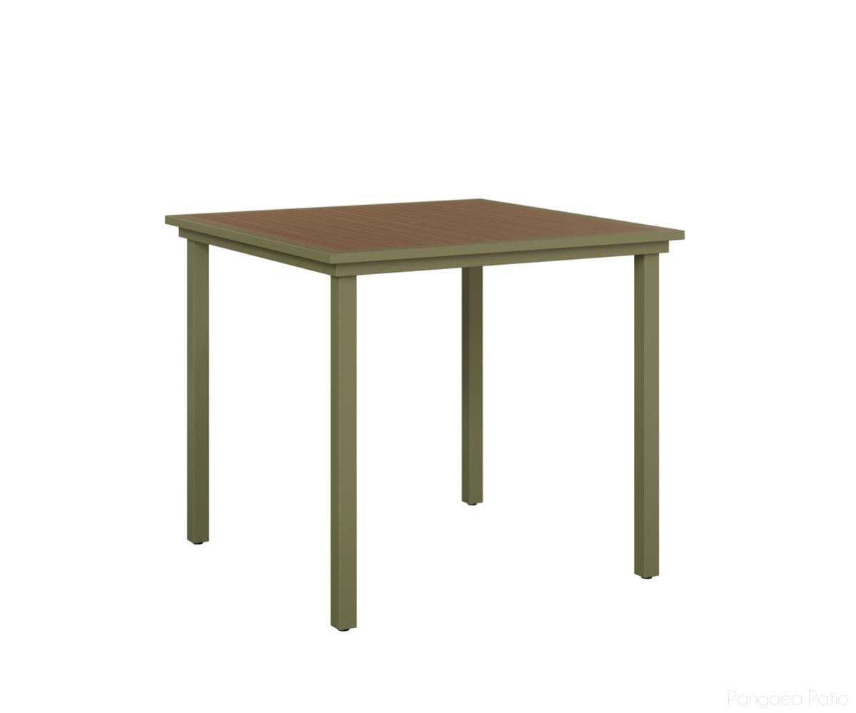BGVPST0044BGS-Berlin Gardens-Vida 44" Square Poly Bar Table-Green Sage Aluminum BG-Pangaea Patio