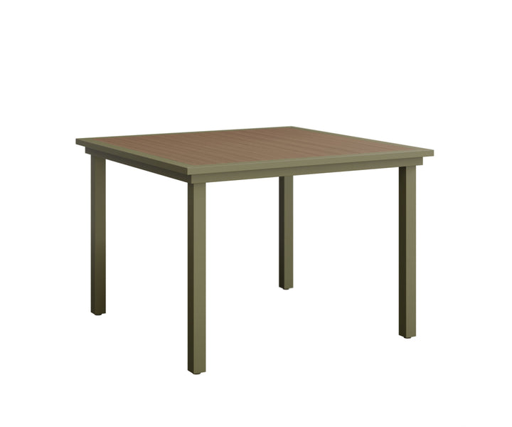 BGVPST0044DGS-Berlin Gardens-Vida 44″ Square Poly Dining Table-Pangaea Patio