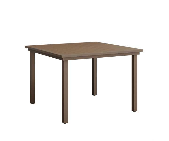 BGVPST0044DCL-Berlin Gardens-Vida 44″ Square Poly Dining Table-Pangaea Patio