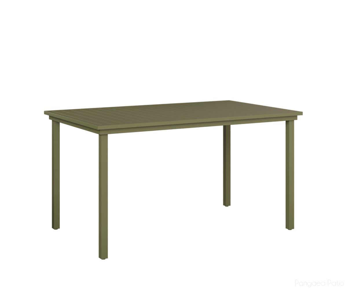 BGVART4473BGS-Berlin Gardens-Vida 44" x 73" Bar Table Aluminum Top-Green Sage Aluminum BG-Pangaea Patio