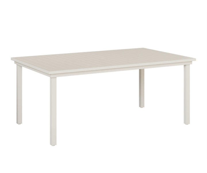 BGVART4473DMW-Berlin Gardens-Vida 44″ X 73″ Dining Table Aluminum Top-Pangaea Patio