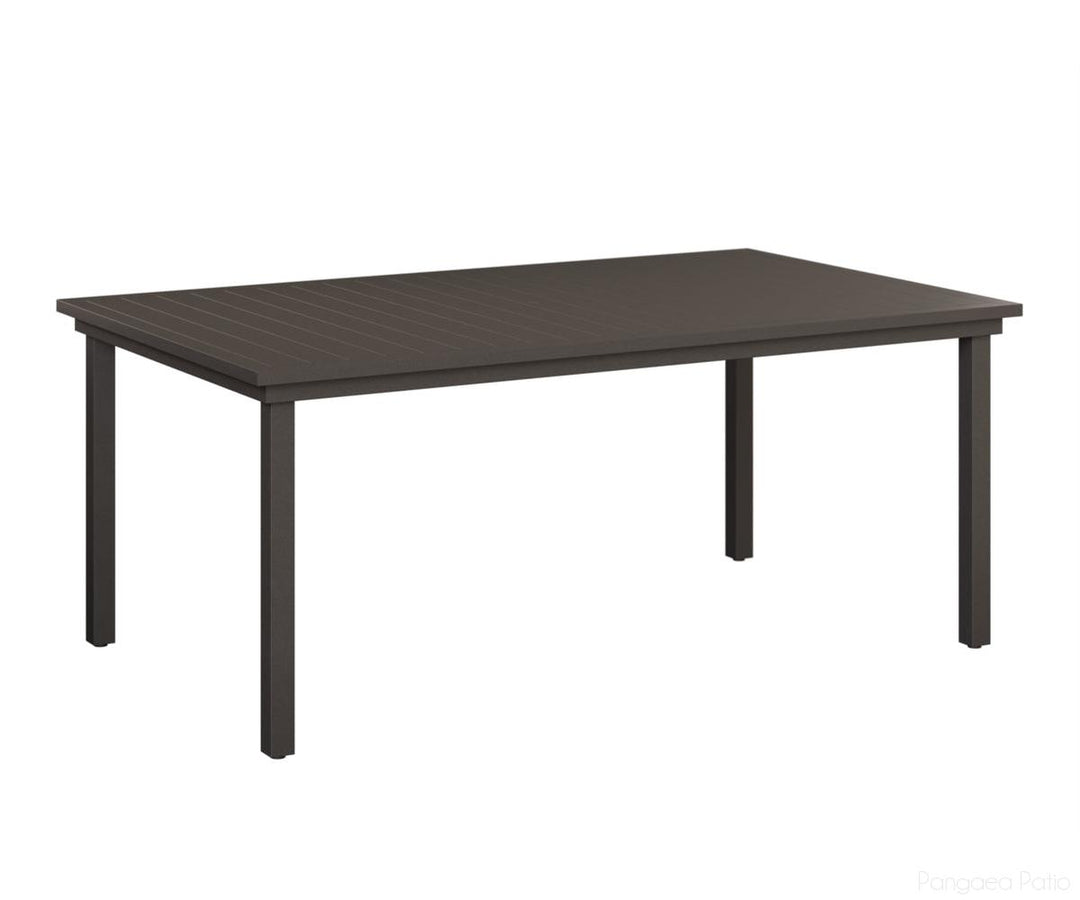 BGVART4473DGT-Berlin Gardens-Vida 44" x 73" Dining Table Aluminum Top-Granite Speckle Aluminum BG-Pangaea Patio
