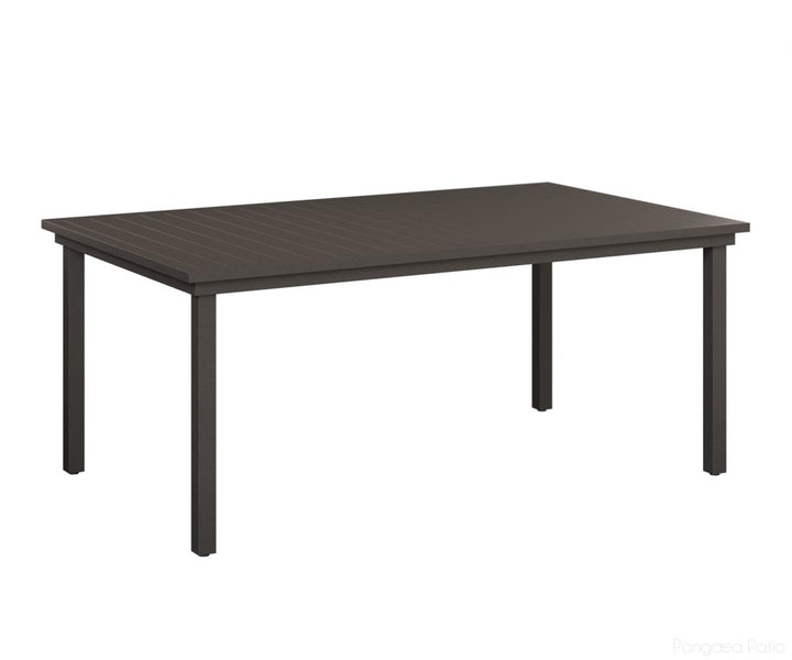 BGVART4473DGT-Berlin Gardens-Vida 44" x 73" Dining Table Aluminum Top-Granite Speckle Aluminum BG-Pangaea Patio
