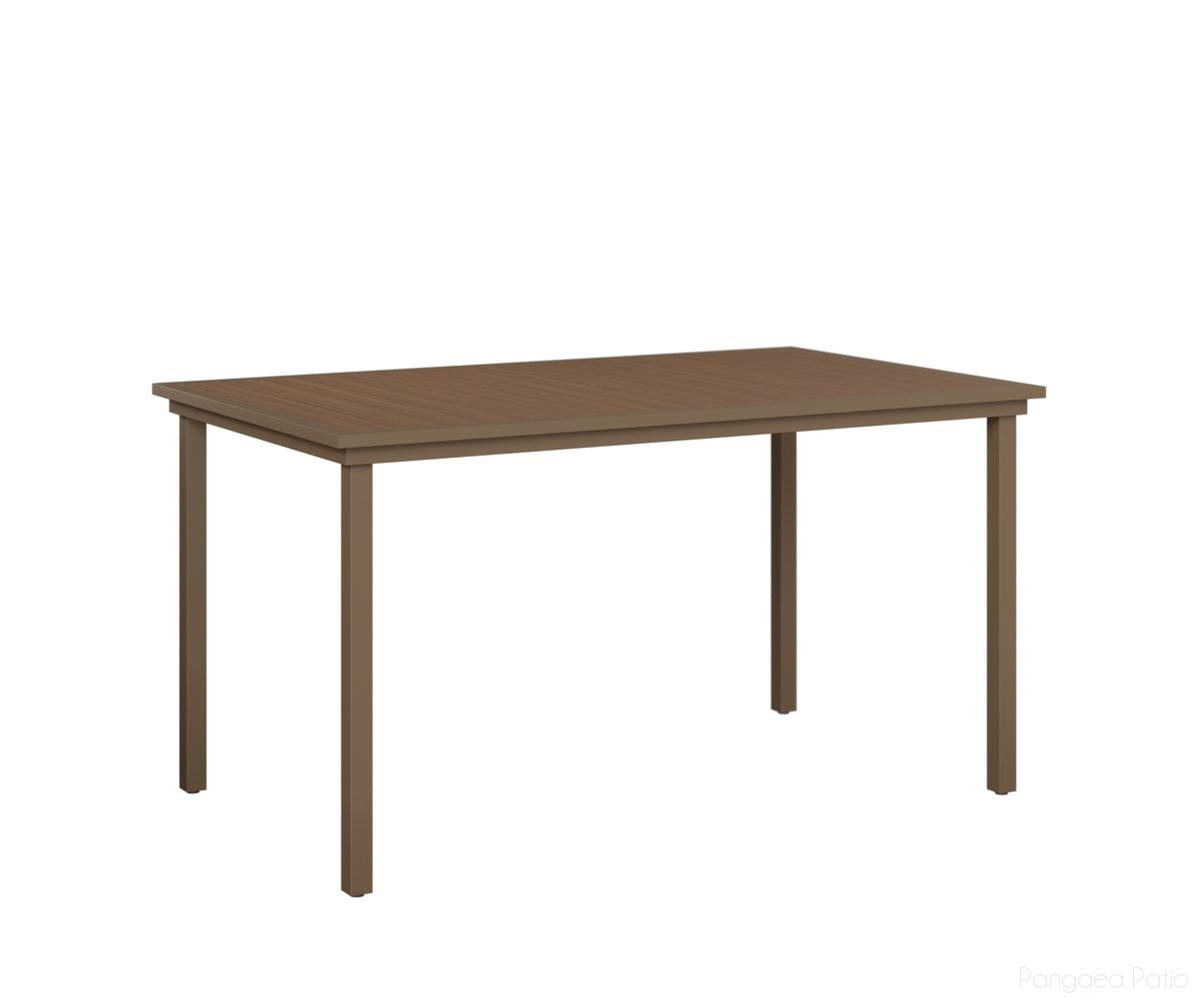 BGVPRT4473BCL-Berlin Gardens-Vida 44" x 73" Poly Bar Table-Clay Aluminum BG-Pangaea Patio