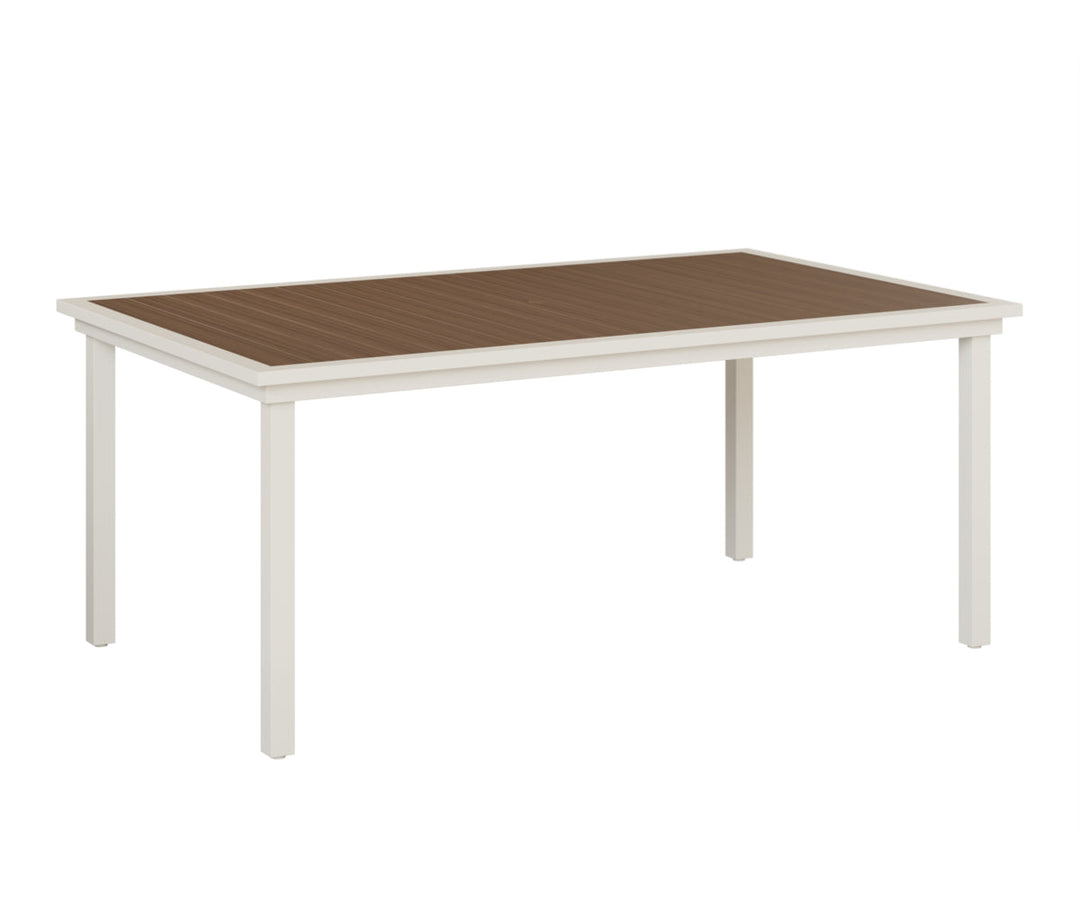 BGVPRT4473DMW-Berlin Gardens-Vida 44″ X 73″ Poly Dining Table-Pangaea Patio