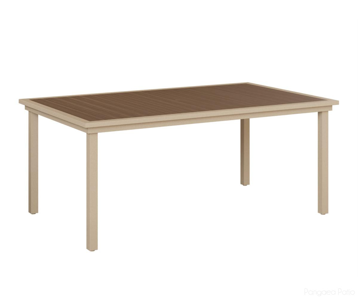 BGVPRT4473DLM-Berlin Gardens-Vida 44" x 73" Poly Dining Table-Luna Multi Aluminum BG-Pangaea Patio