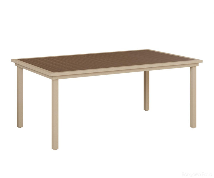BGVPRT4473DLM-Berlin Gardens-Vida 44" x 73" Poly Dining Table-Luna Multi Aluminum BG-Pangaea Patio