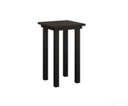 BGVAET1830MB-Berlin Gardens-Vida End Table Bar Height-Black Aluminum BG-Pangaea Patio