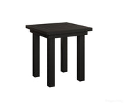 BGVAET1819MB-Berlin Gardens-Vida End Table Dining Height-Black Aluminum BG-Pangaea Patio