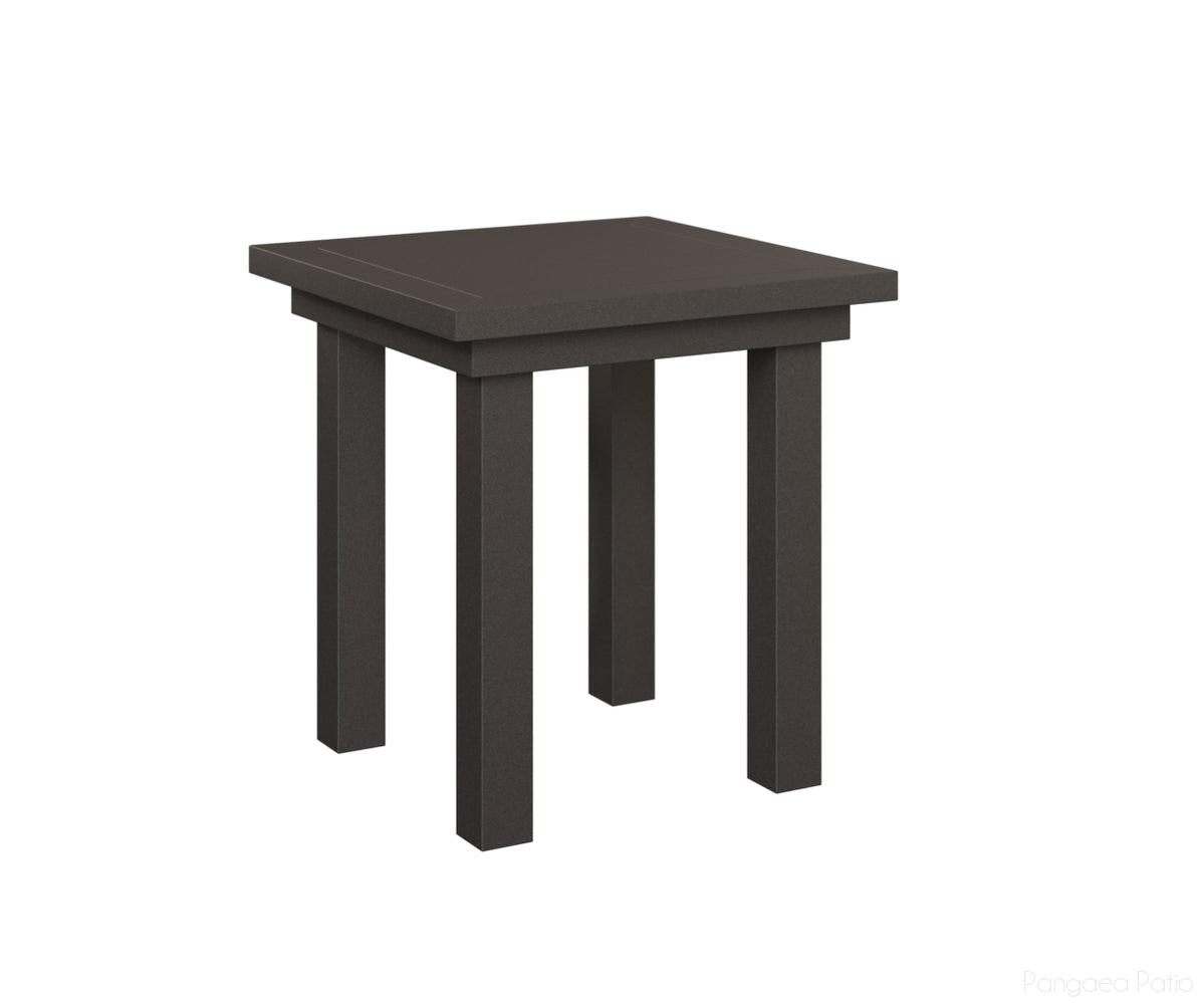 BGVAET1819GT-Berlin Gardens-Vida End Table Dining Height-Granite Speckle Aluminum BG-Pangaea Patio