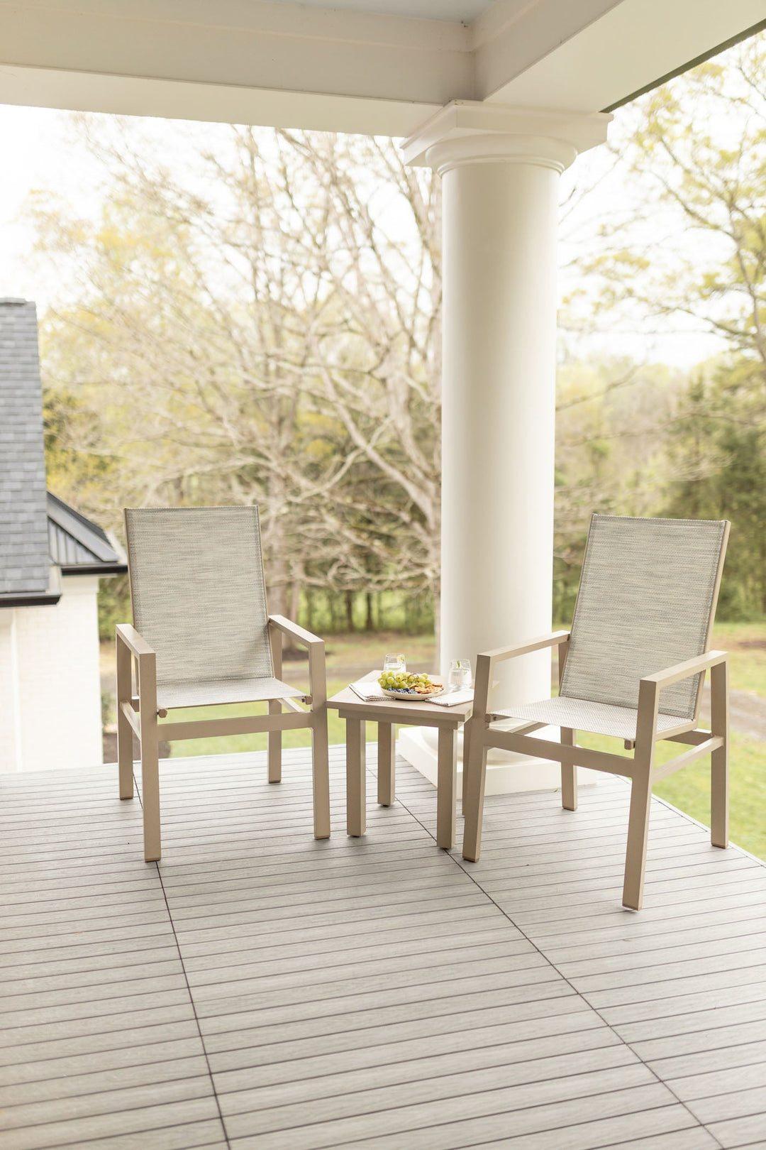 -Berlin Gardens-Vida High Back Sling Dining Chair-Pangaea Patio