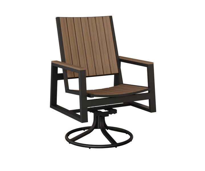 BGVSRDPMB-Berlin Gardens-Vida Poly Swivel Rocker Dining Chair-Pangaea Patio