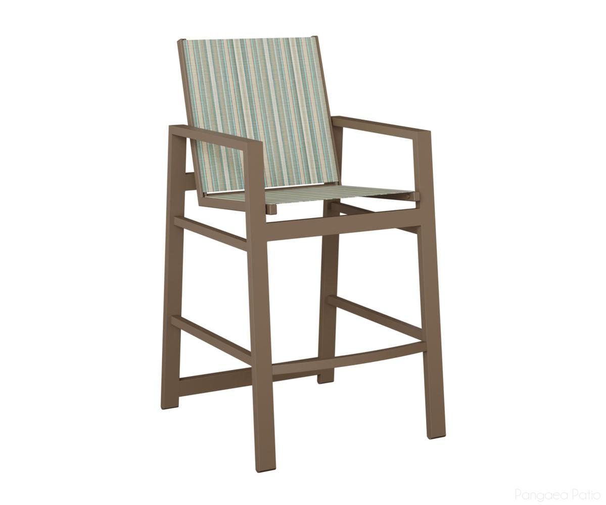 BGVBSCL-Berlin Gardens-Vida Sling Bar Chair-Clay Aluminum BG-Pangaea Patio