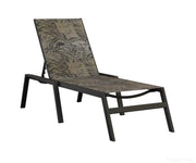 BGVCASMB-Berlin Gardens-Vida Sling Chaise Lounge-Black Aluminum BG-Pangaea Patio
