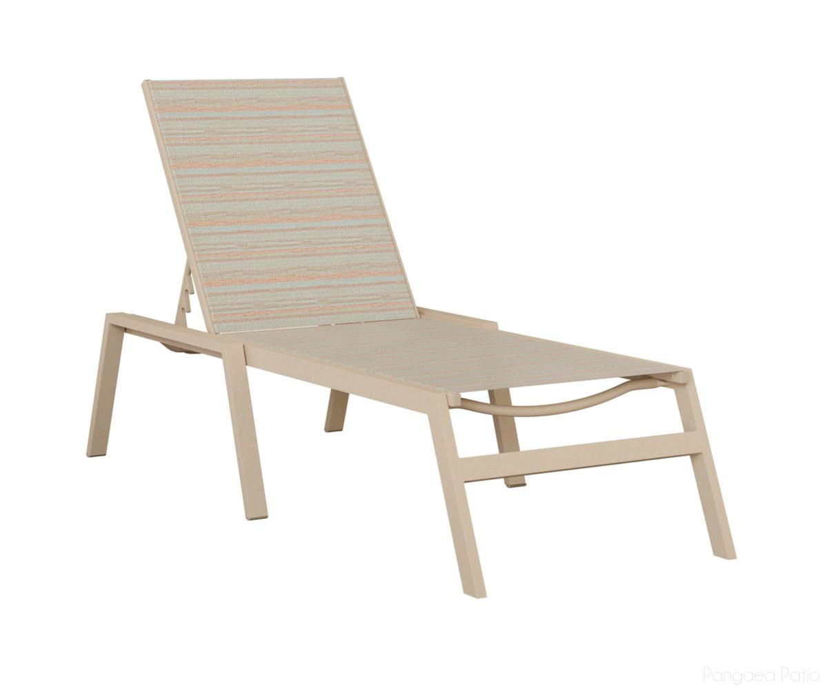 BGVCASLM-Berlin Gardens-Vida Sling Chaise Lounge-Luna Multi Aluminum BG-Pangaea Patio