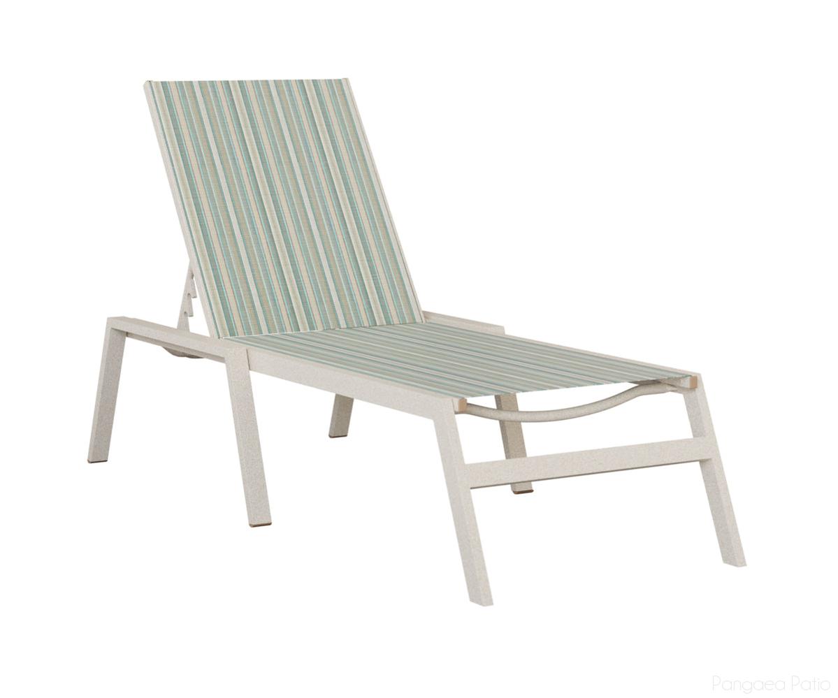 BGVCASSA-Berlin Gardens-Vida Sling Chaise Lounge-Sahara Speckle Aluminum BG-Pangaea Patio
