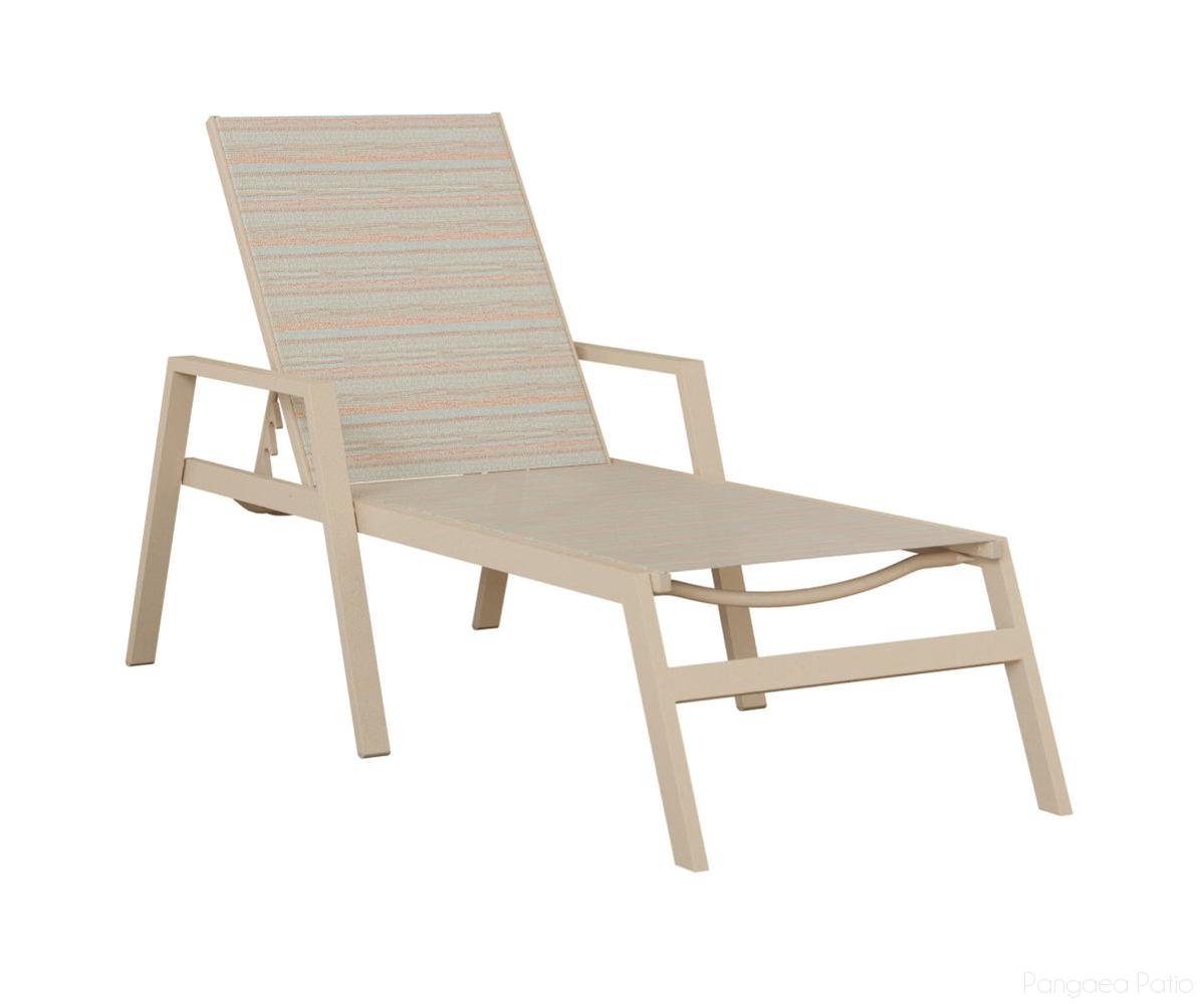 BGVCSLM-Berlin Gardens-Vida Sling Chaise Lounge With Arms-Luna Multi Aluminum BG-Pangaea Patio