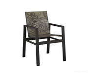 BGVDSMB-Berlin Gardens-Vida Sling Dining Chair-Black Aluminum BG-Pangaea Patio