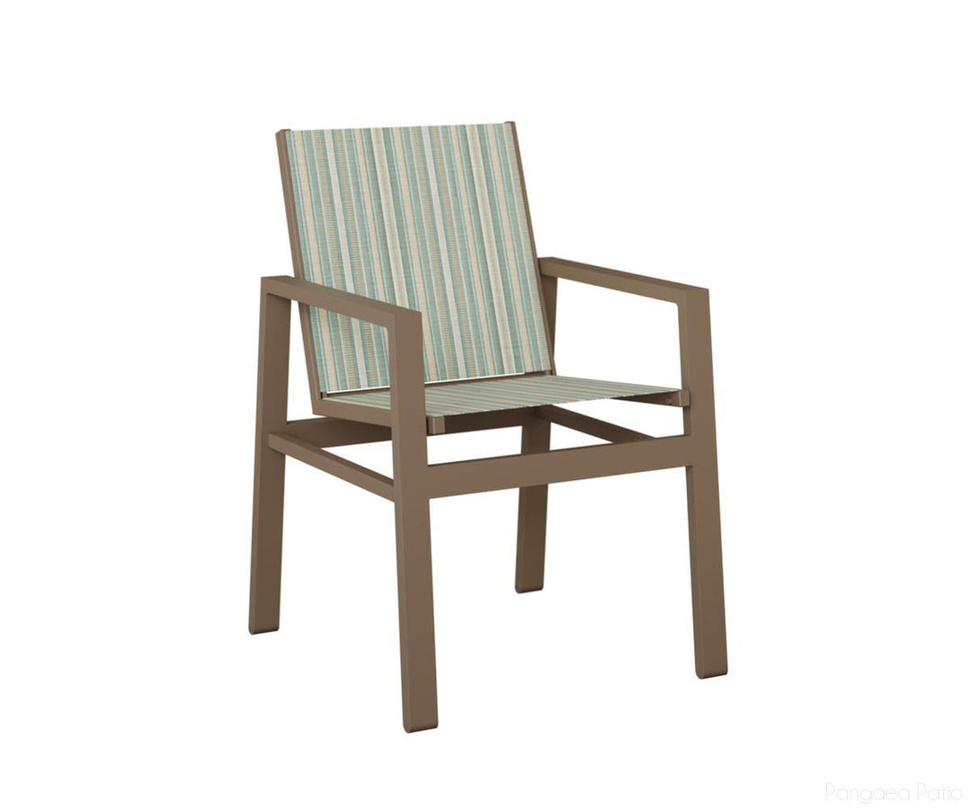 BGVDSCL-Berlin Gardens-Vida Sling Dining Chair-Clay Aluminum BG-Pangaea Patio