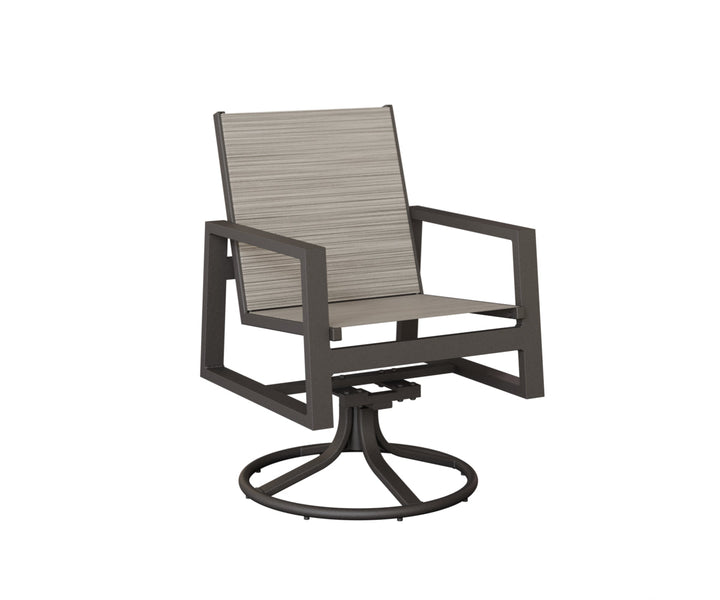 BGVSRDSGT-Berlin Gardens-Vida Sling Swivel Rocker Dining Chair-Pangaea Patio