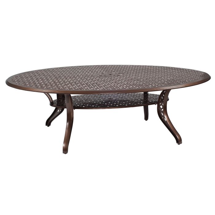 99" x 70" Casa Oval Dining Umbrella Table
