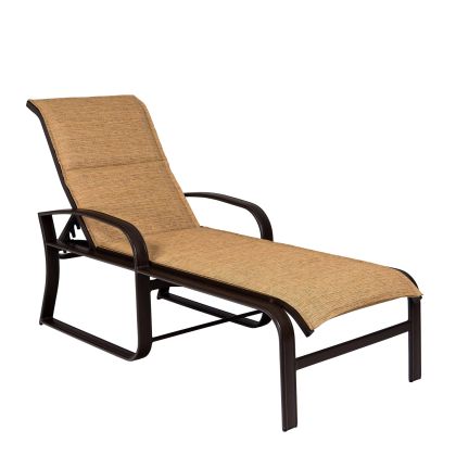 Cayman Isle Padded Sling Adjustable Chaise Lounge