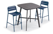 Kapri 3-Piece Bar Table Set - Prussian