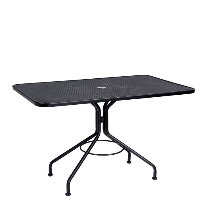 30" x 48" Contract +Plus Mesh Rectangular Dining Umbrella Table