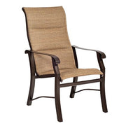 Cortland Padded Sling High Back Dining Armchair