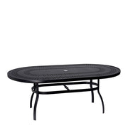 43" x 74" Deluxe Trellis Oval Dining Umbrella Table