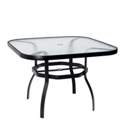 36" Deluxe Obscure Glass Square Dining Umbrella Table
