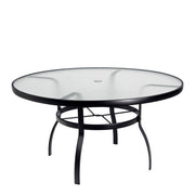 54" Deluxe Obscure Glass Round Dining Umbrella Table