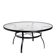 61" Deluxe Obscure Glass Round Dining Umbrella Table