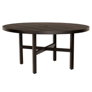 60" Tri-Slat Round Dining Umbrella Table