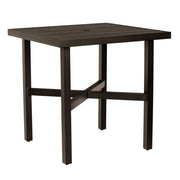 36" Tri-Slat Square Counter Height Umbrella Table