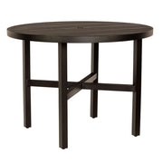 48" Tri-Slat Round Counter Height Umbrella Table