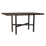 36" x 48" Tri-Slat Rectangular Bar Height Umbrella Table