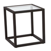 20" Salona End Table with Glass Top