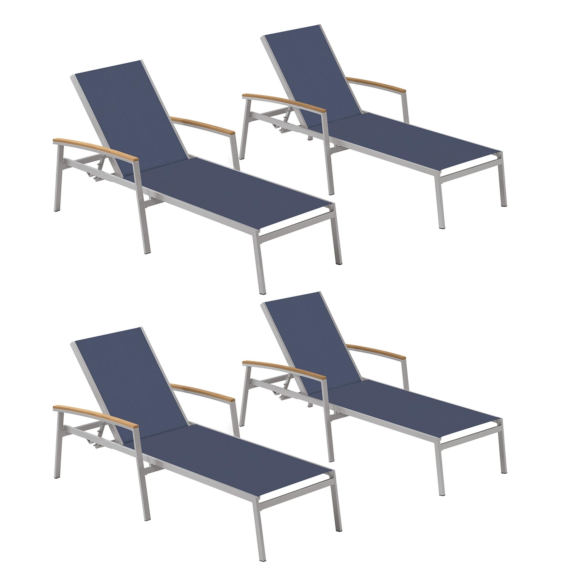 Travira Sling Chaise Lounge - Set Of 4