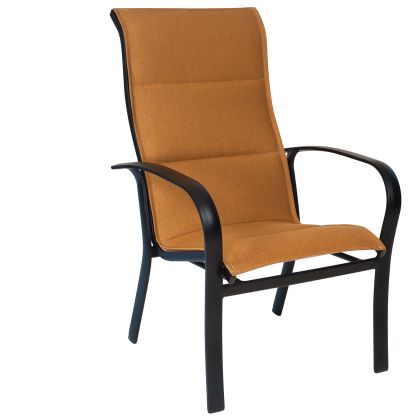 Fremont Padded Sling High Back Dining Arm Chair - Stackable