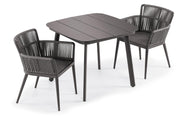Nette 3-Piece 36" Dining Table & Armchair Set