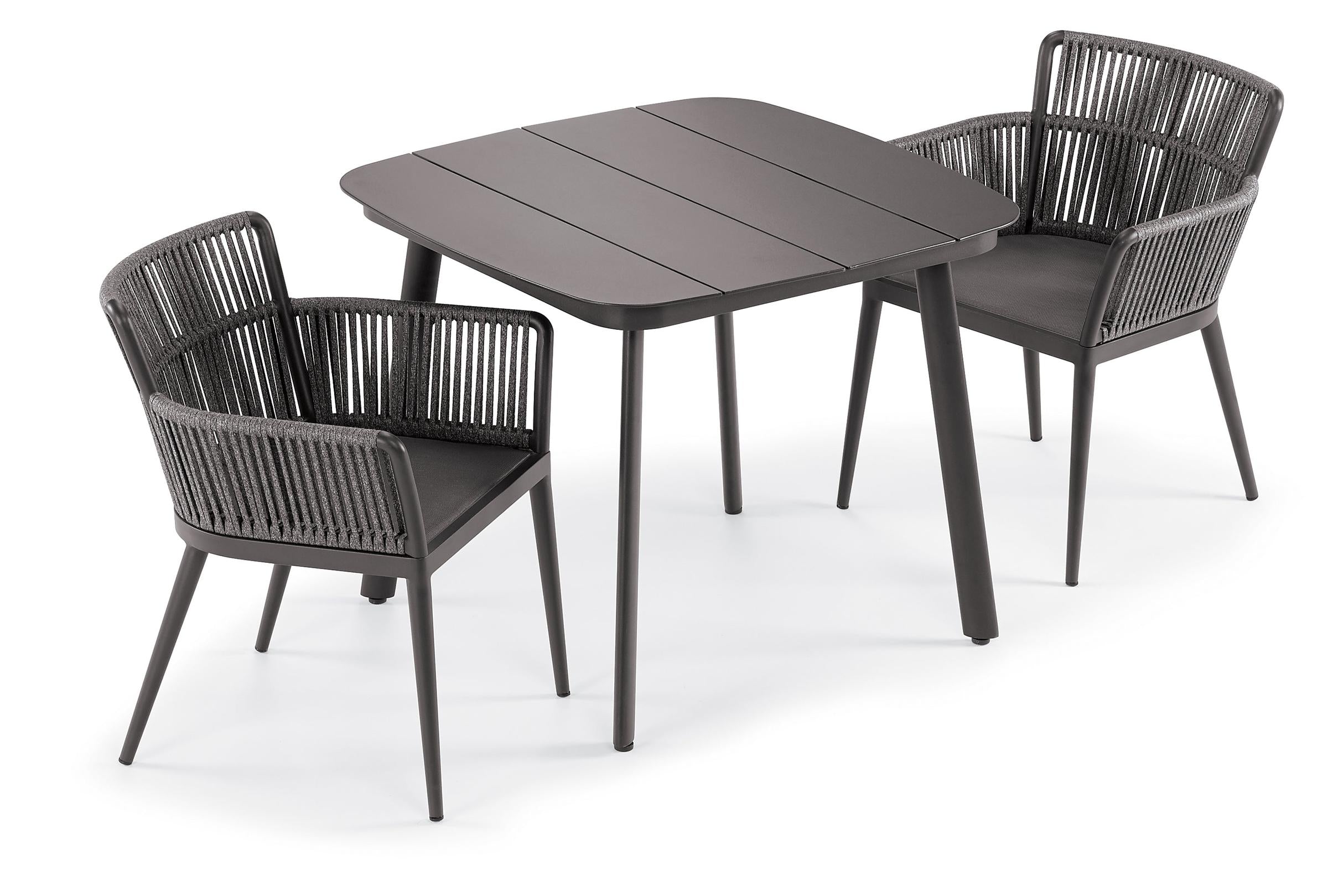 Nette 3-Piece 36" Dining Table & Armchair Set