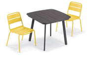 Kapri 3-Piece Dining Table and Side Chair Set - Saffron