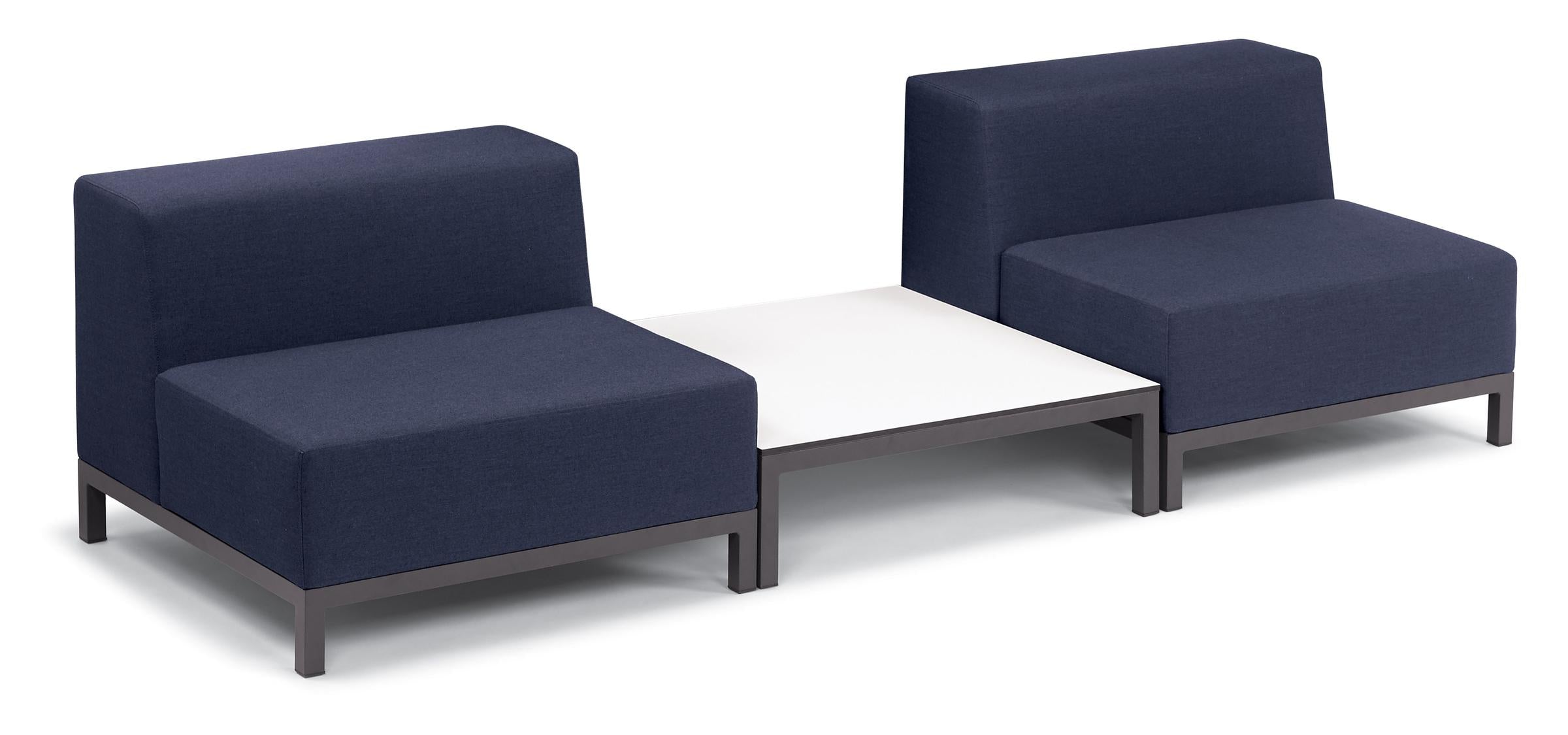 Koral 3-Piece Modular Set - Spectrum Indigo Upholstery