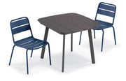 Kapri 3-Piece Dining Table and Side Chair Set - Prussian
