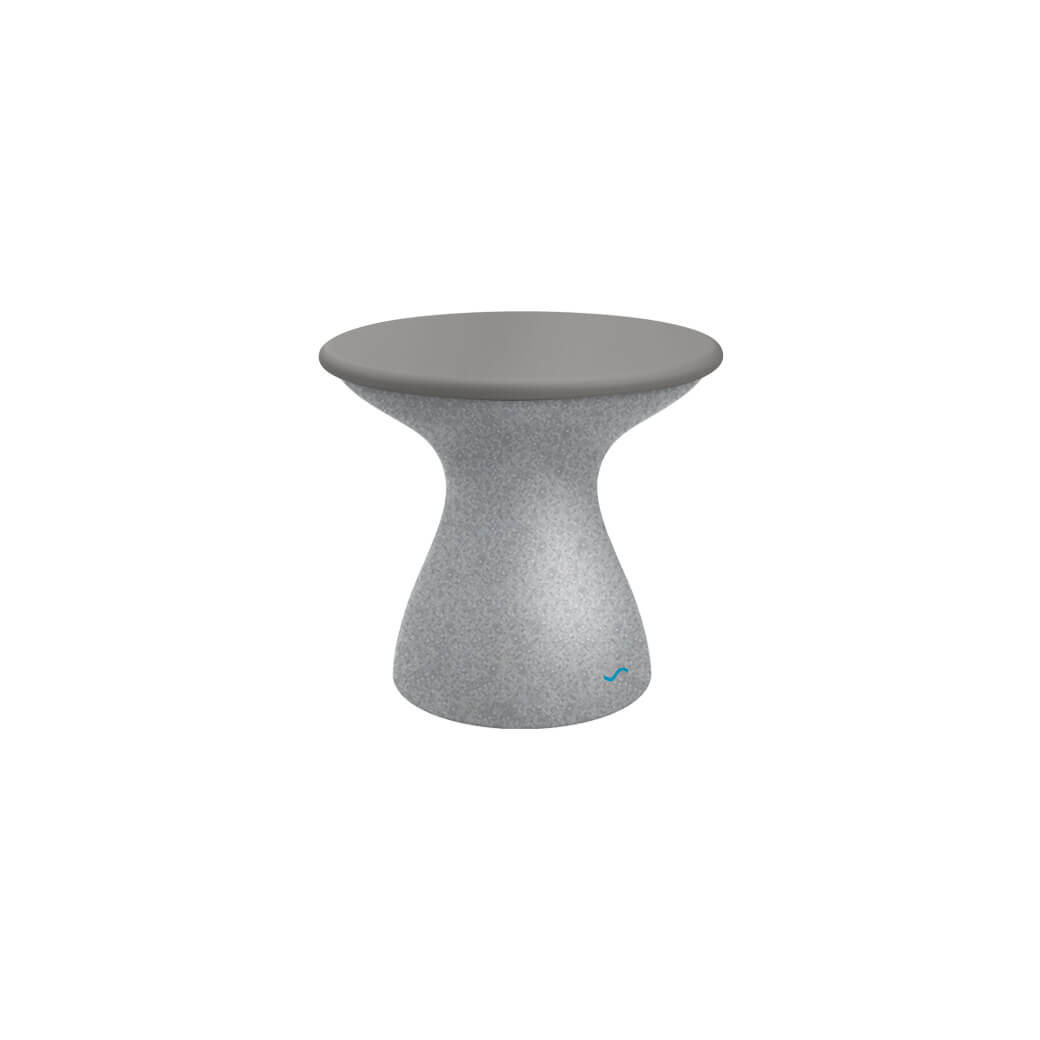 LL-AG-ST-RL-GG-GRY-Ledge Lounger-Autograph Standard Side Table-LL Granite Gray Gray-Pangaea Patio