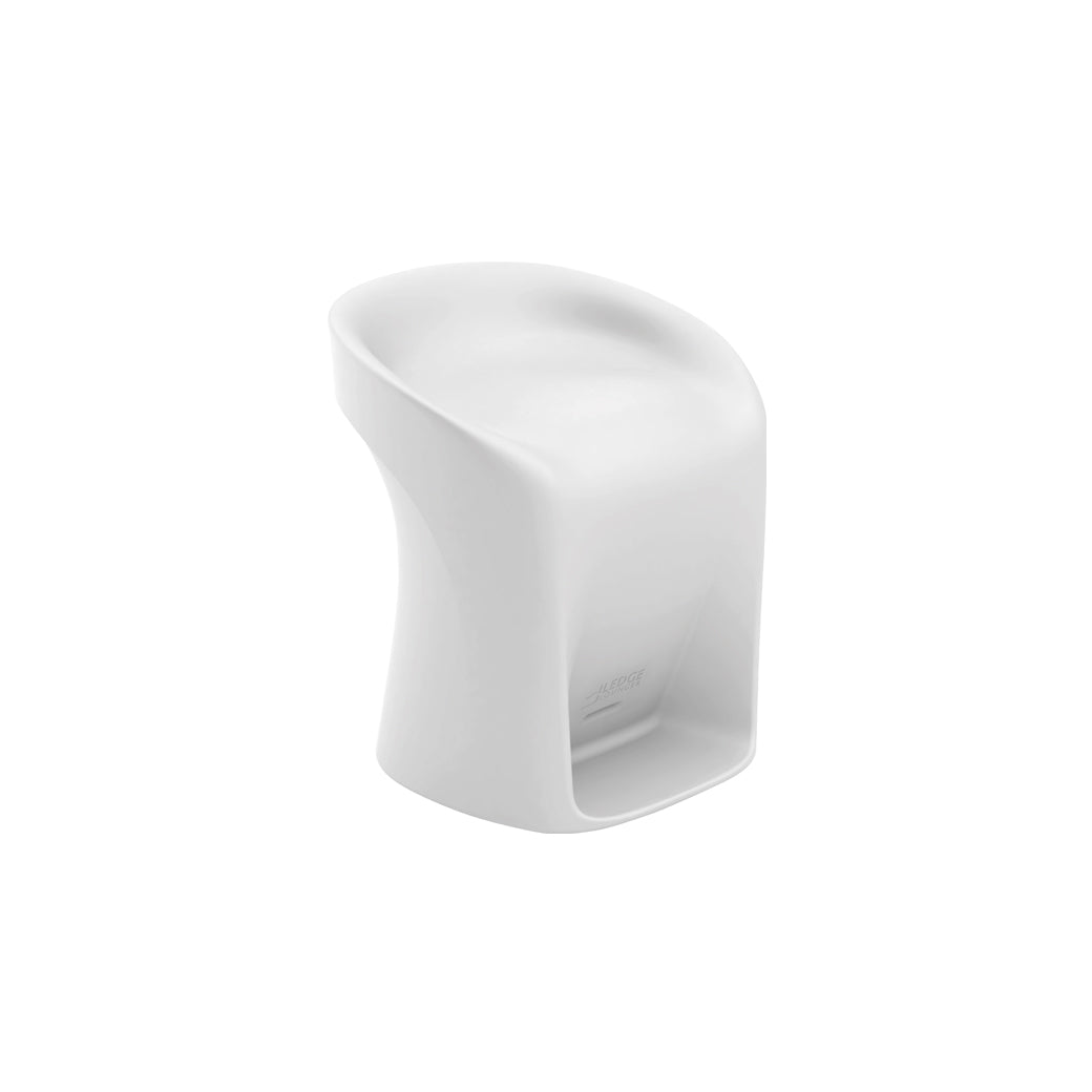 LL-SG-BS-30-WH-Ledge Lounger-Signature Barstool Counter Height-LL White-Pangaea Patio