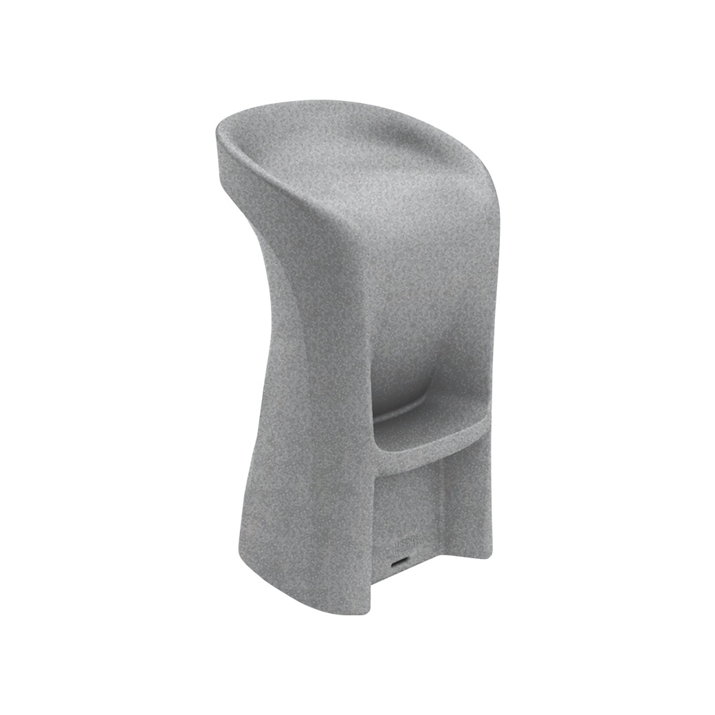 LL-SG-BS-42-GG-Ledge Lounger-Signature Barstool-LL Granite Gray-Pangaea Patio