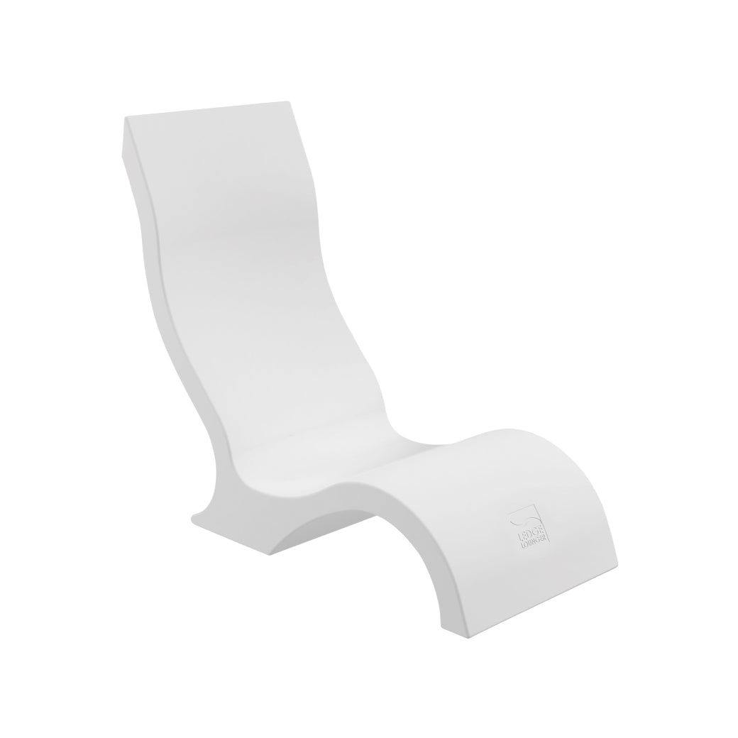 LL-SG-CR-WH-Ledge Lounger-Signature Chair-LL White-Pangaea Patio
