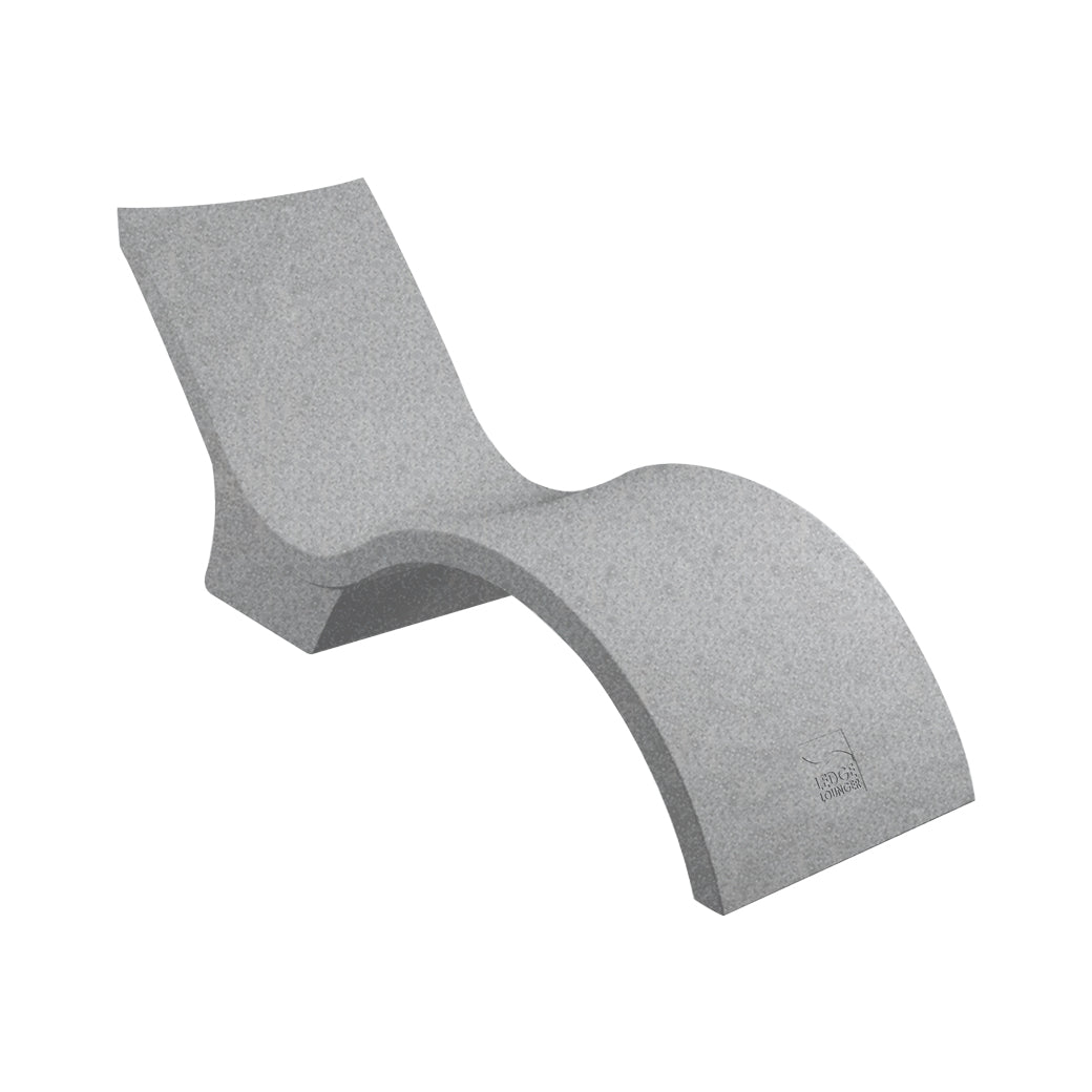 LL-SG-CD-GG-Ledge Lounger-Signature Chaise Deep-LL Granite Gray-Pangaea Patio